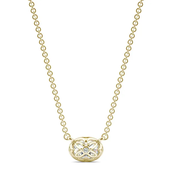 Oval Signature Bezel Necklace