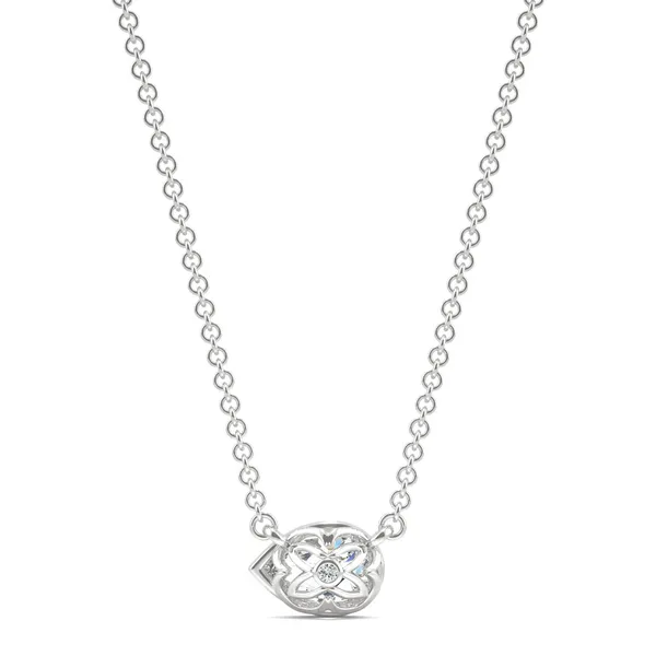 Pear Signature Bezel Necklace