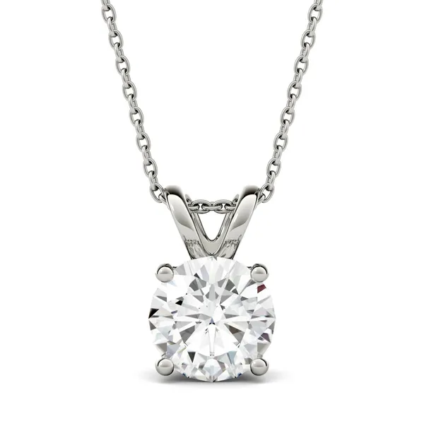 Round Brilliant Four-Prong Basket Pendant