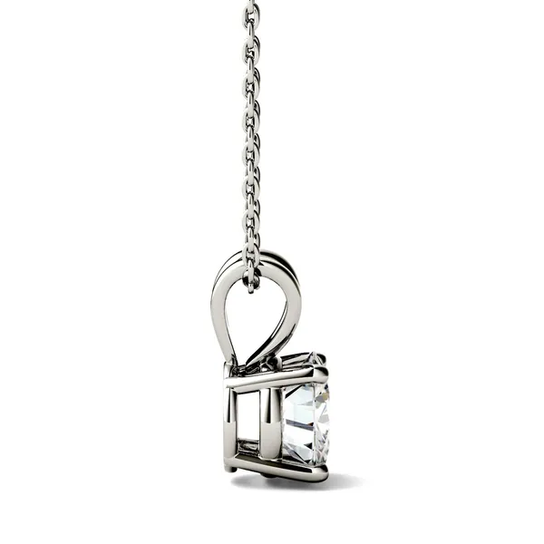 Round Brilliant Four-Prong Basket Pendant