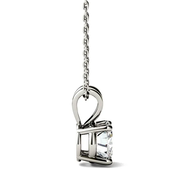 Round Brilliant Four-Prong Basket Pendant