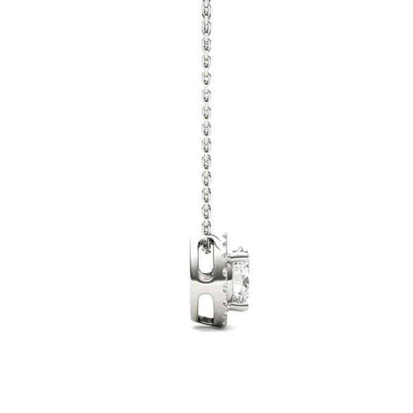 Round Brilliant Halo Slide Pendant