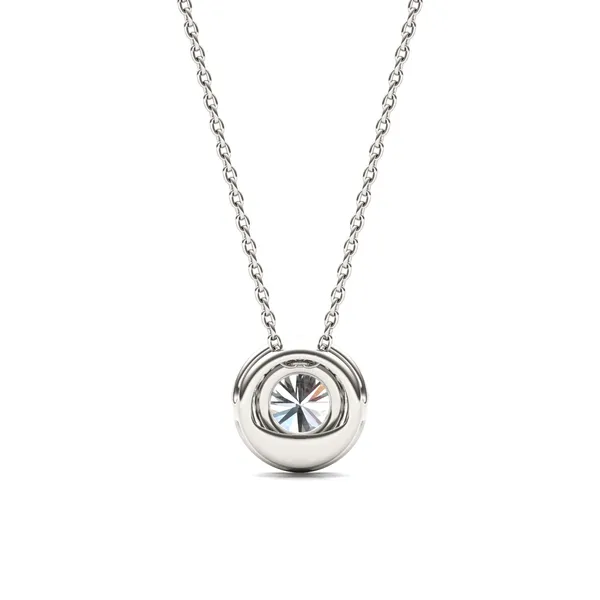 Round Brilliant Halo Slide Pendant