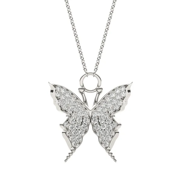 Pavé Butterfly Pendant