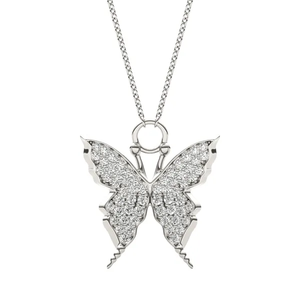 Pavé Butterfly Pendant