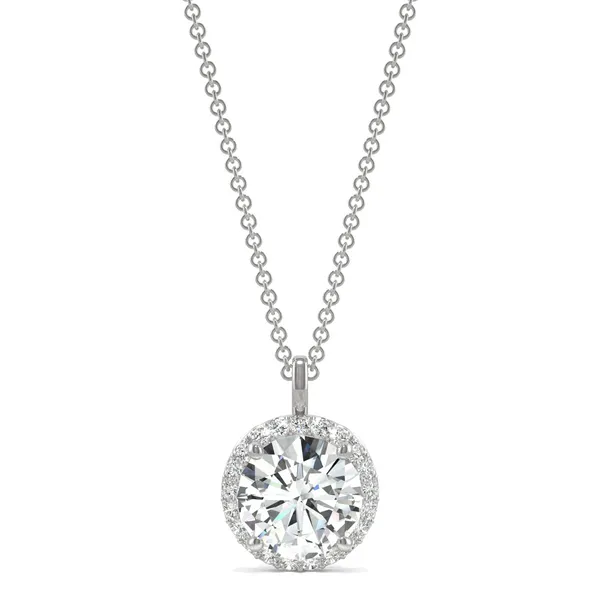Single Bail Signature Halo Pendant