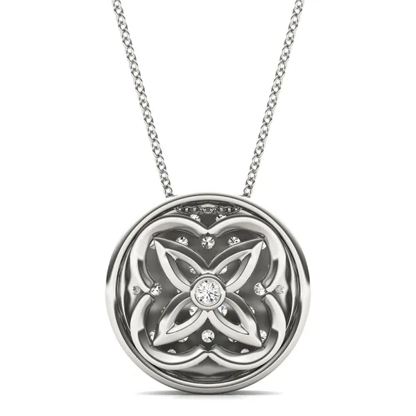 Signature Pavé Circle Pendant