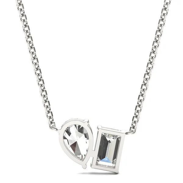 Emerald Pearfection Toi et Moi Necklace