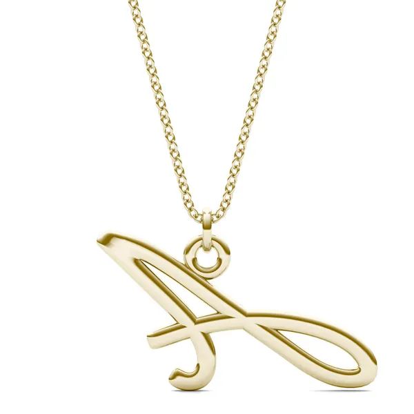 Script Initial A Pendant