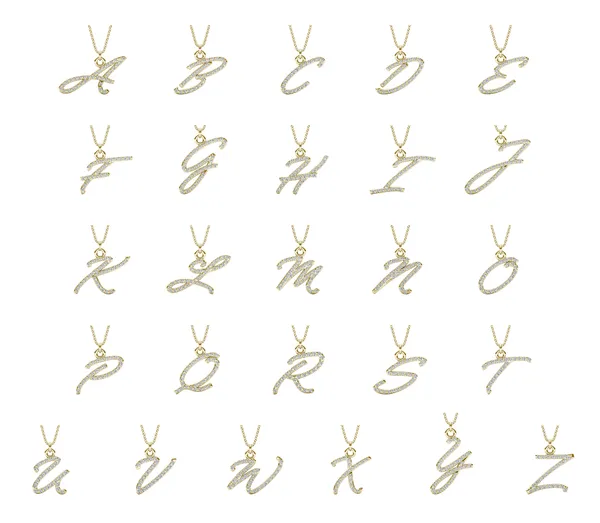 Script Initial A Pendant