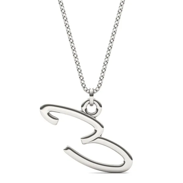 Script Initial E Pendant