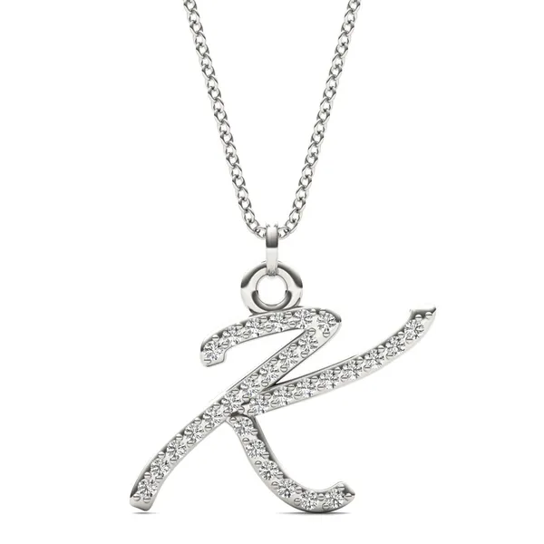Script Initial K Pendant