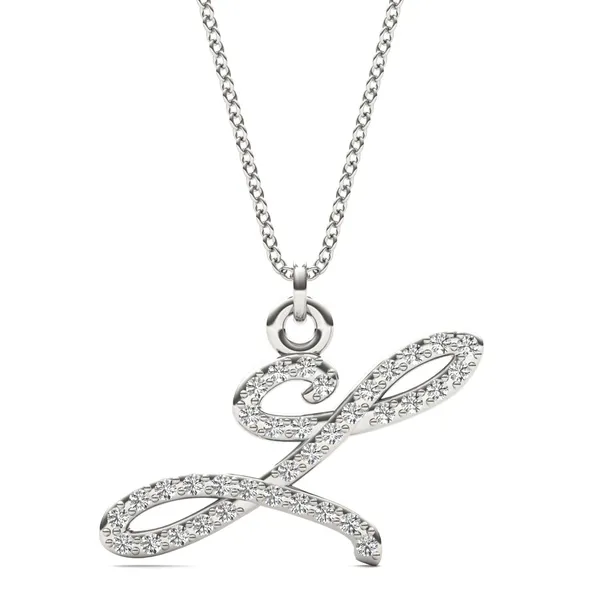 Script Initial L Pendant