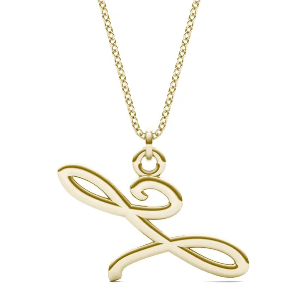 Script Initial L Pendant