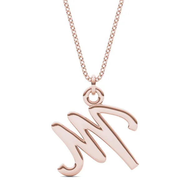 Script Initial M Pendant