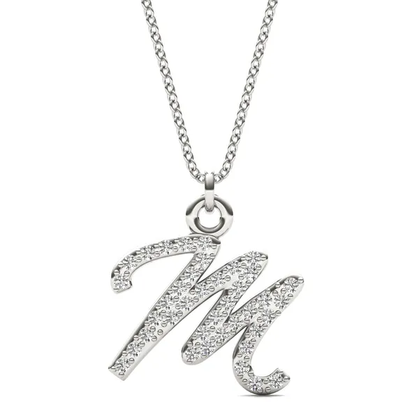 Script Initial M Pendant