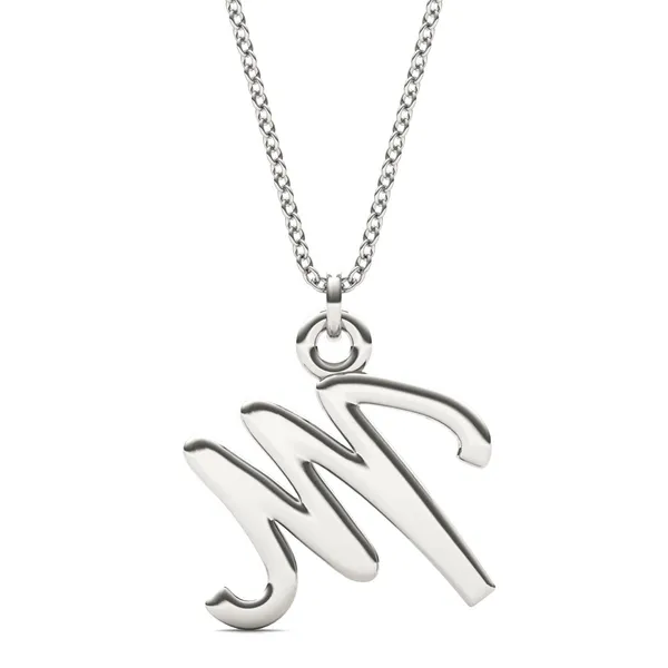 Script Initial M Pendant