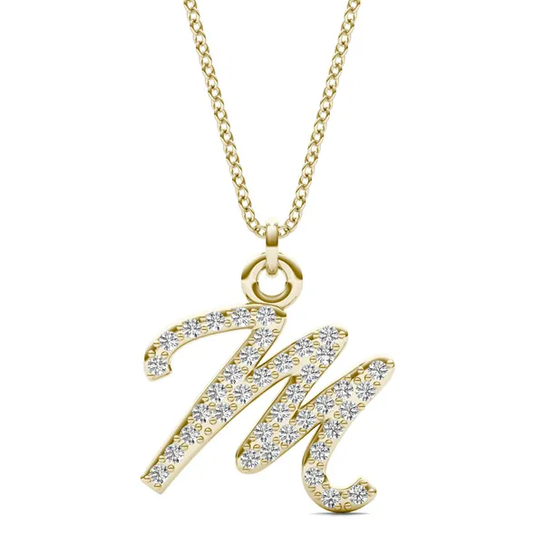 Script Initial M Pendant