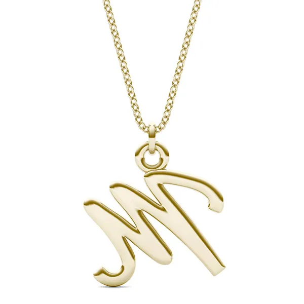 Script Initial M Pendant