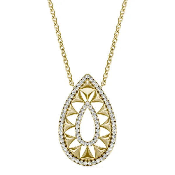 Duo Teardrop Ouro Pendant