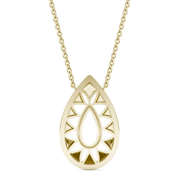 Duo Teardrop Ouro Pendant