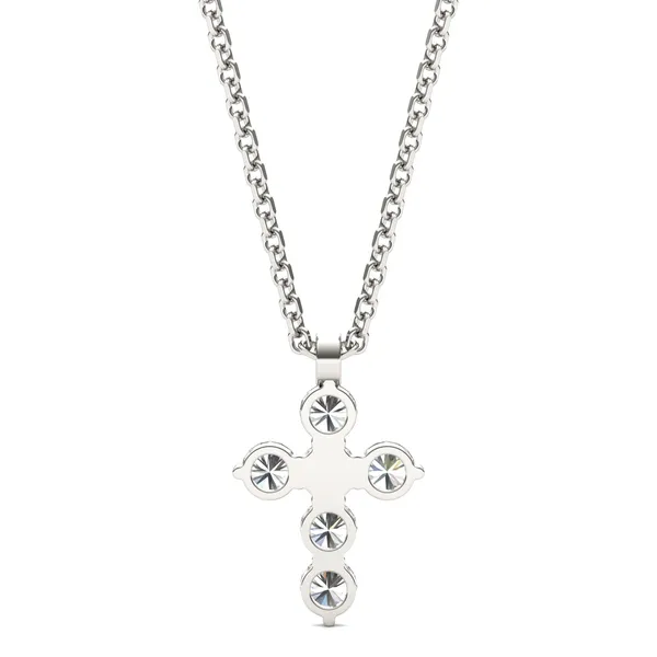 Shared Prong Cross Pendant (1/2 ct. tw.)