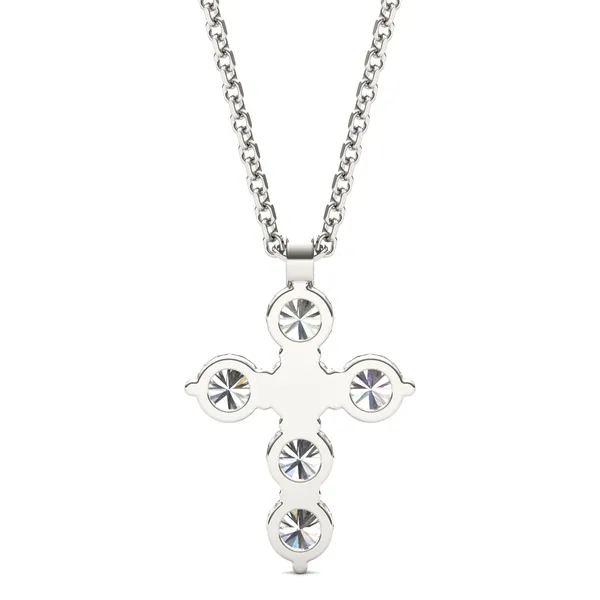 Shared Prong Cross Pendant (1 ct.tw.)