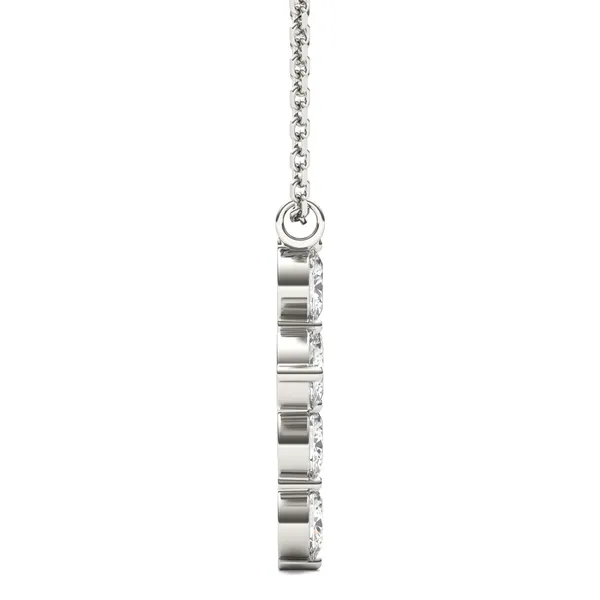 Shared Prong Cross Pendant (1 1/2 ct. .tw.)