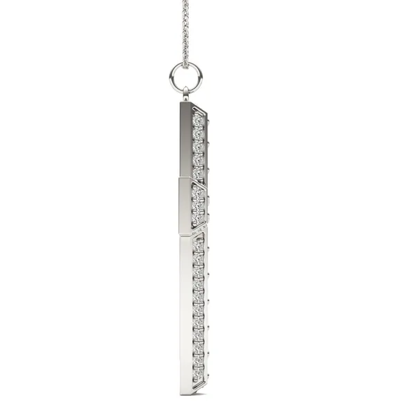 Beveled Edge Cross Pendant