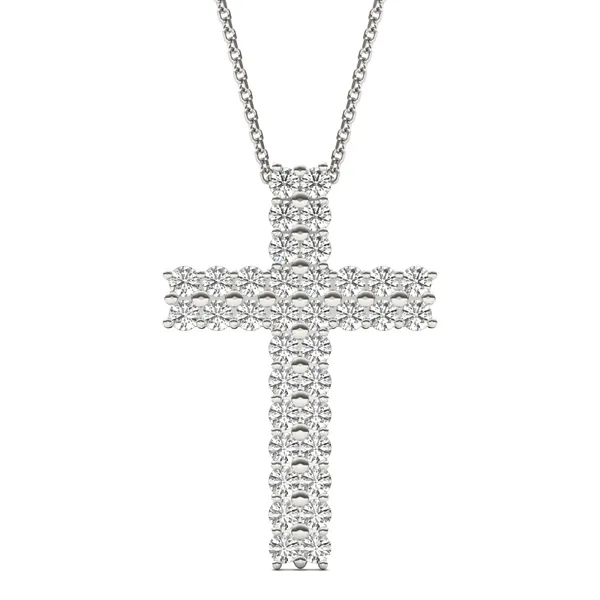 Double Row Cross Pendant