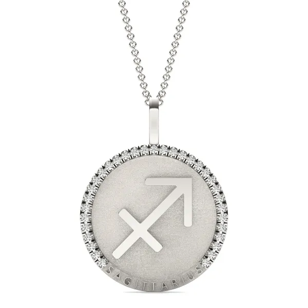 Petite Sagittarius Zodiac Pendant