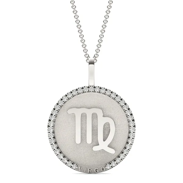 Petite Virgo Zodiac Pendant