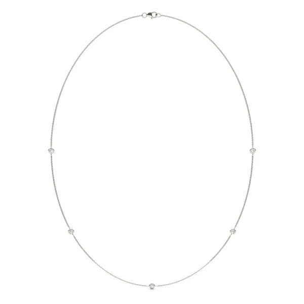 Five-Stone Petite Station Necklace