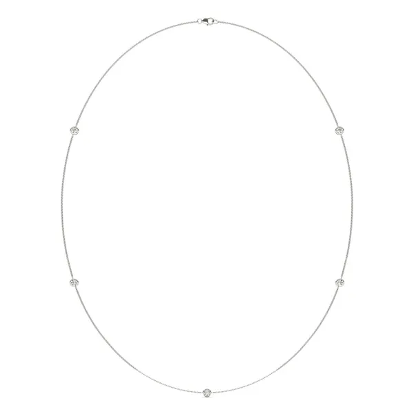 Five-Stone Classic Station Necklace
