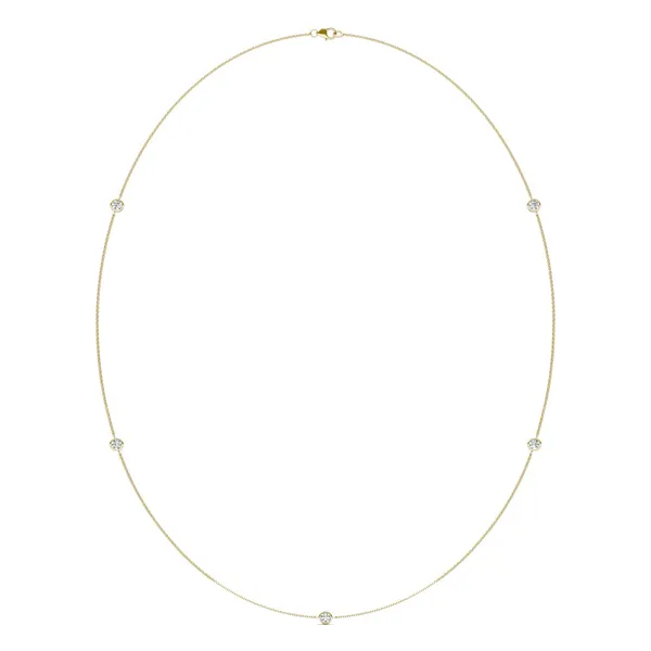 Five-Stone Classic Station Necklace