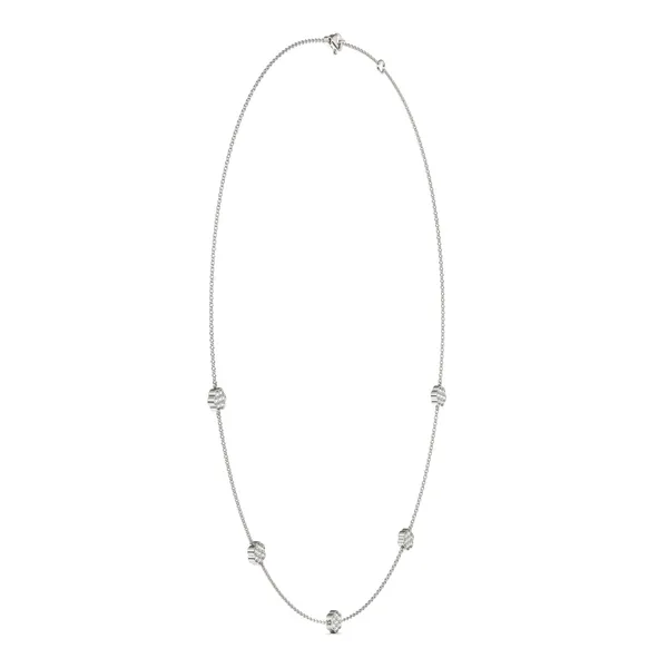 Floral Pavé Station Necklace