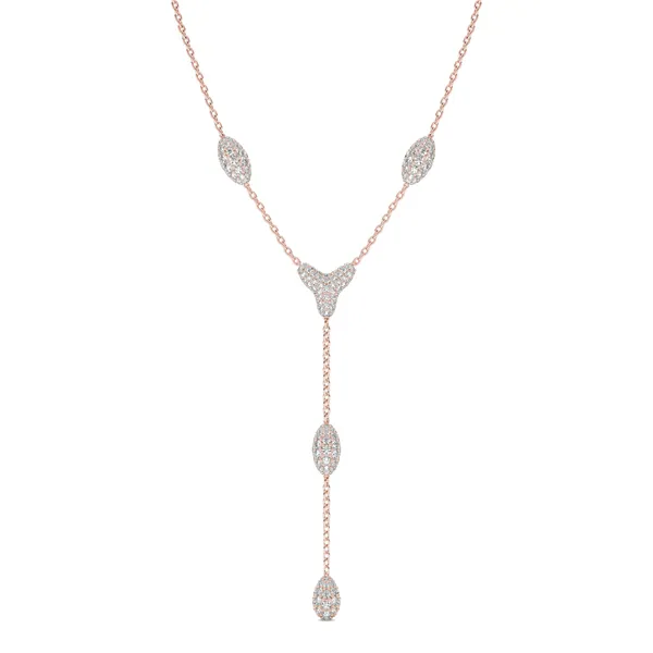 Pavé Couture Lariat Necklace