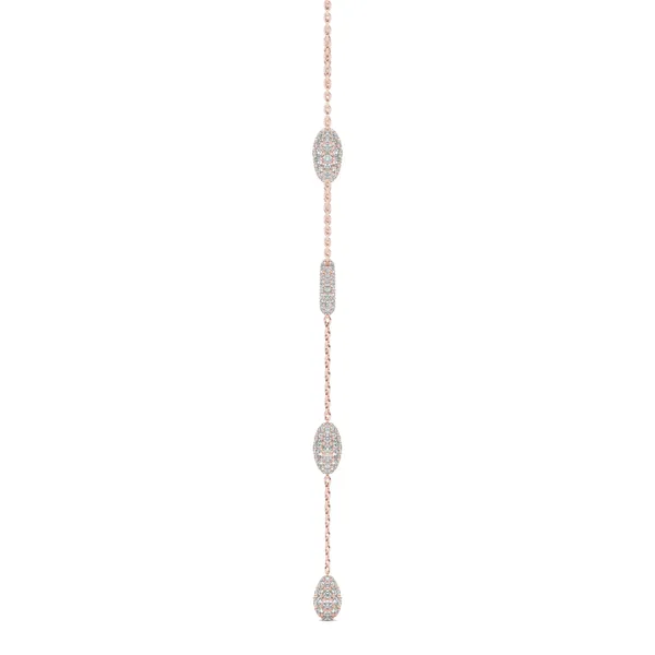 Pavé Couture Lariat Necklace