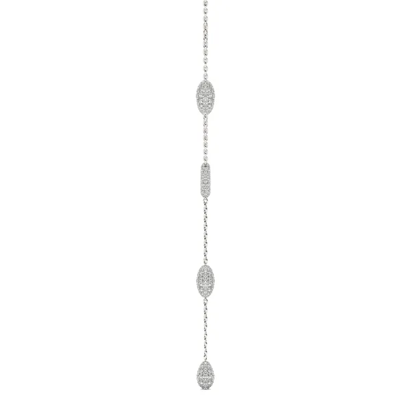 Pavé Couture Lariat Necklace