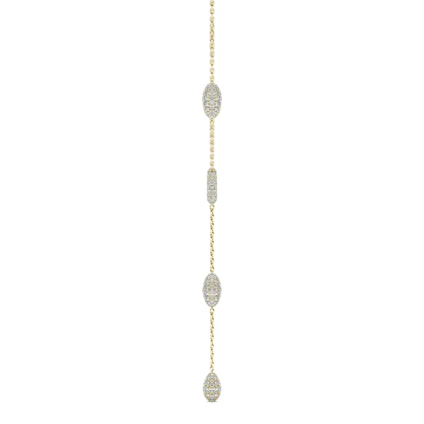 Pavé Couture Lariat Necklace