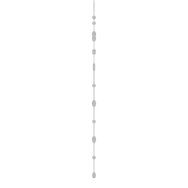 Décolleté Pavé Couture Lariat Necklace