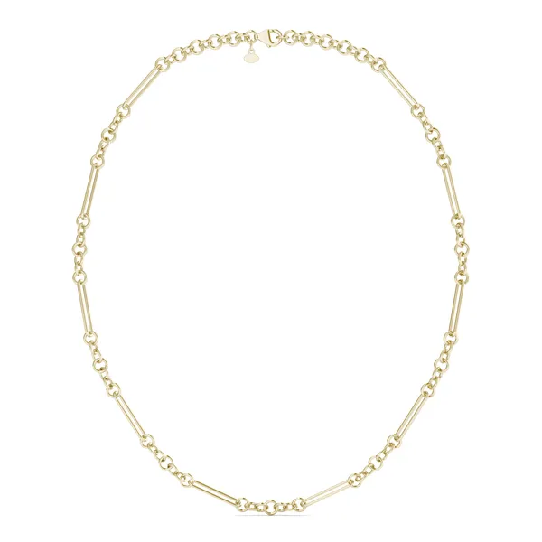 Alternating Mixed Link 18 in. Chain Necklace