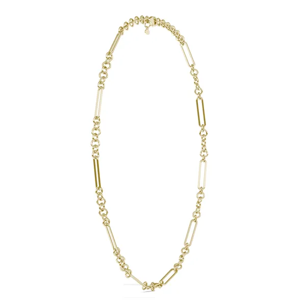 Alternating Mixed Link 18 in. Chain Necklace