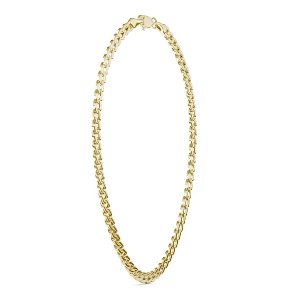 Semi-Solid Cuban Link 18 in. Chain Necklace