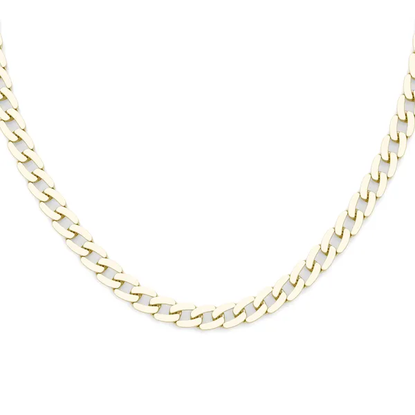 Semi-Solid Cuban Link 18 in. Chain Necklace
