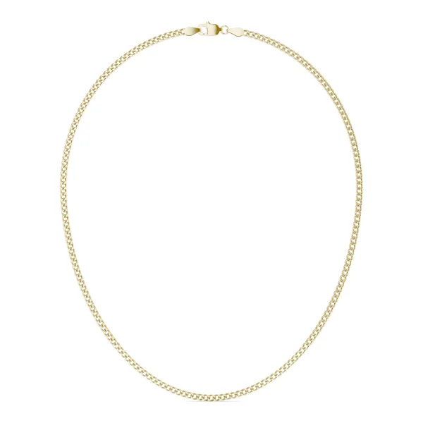 Semi-Solid Miami Cuban Link 18 in. Chain Necklace 2.2mm