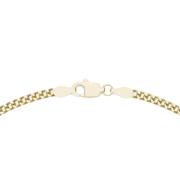 Semi-Solid Miami Cuban Link 18 in. Chain Necklace 2.2mm