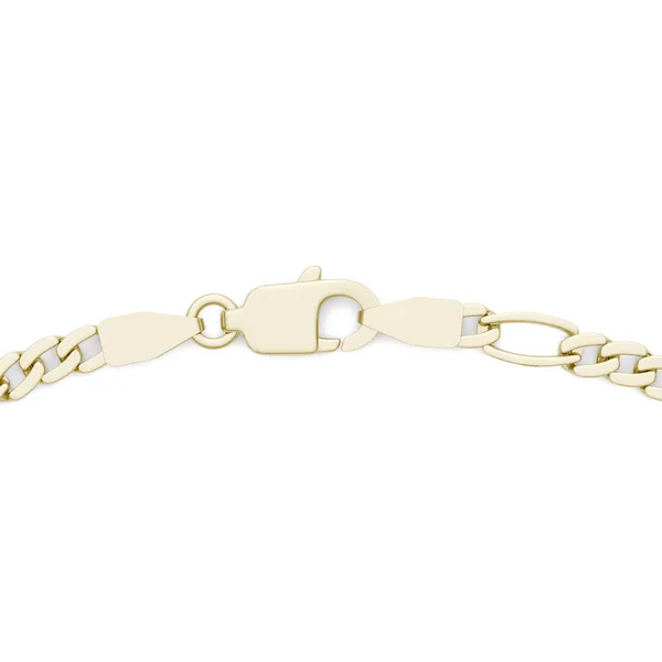 Semi-Solid Figaro Link 18 in. Chain Necklace 3.4mm