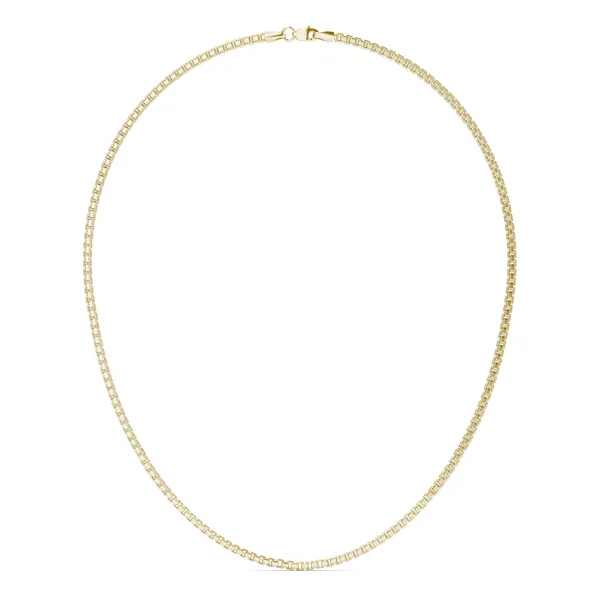 Hollow Round Box 20 in. Chain Necklace