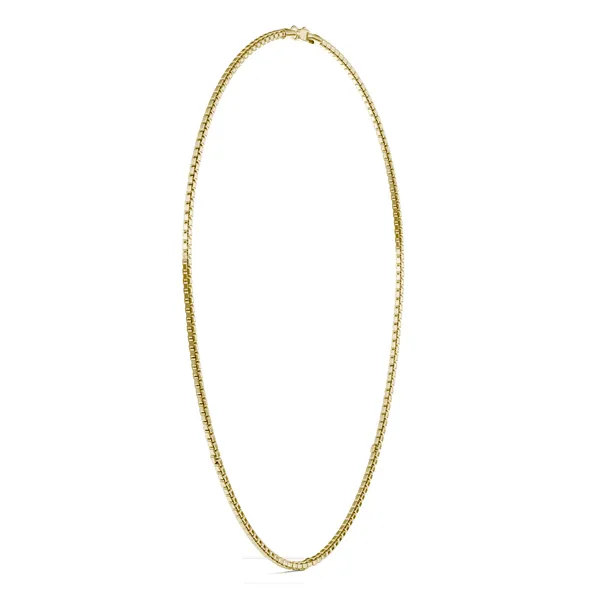 Hollow Round Box 20 in. Chain Necklace